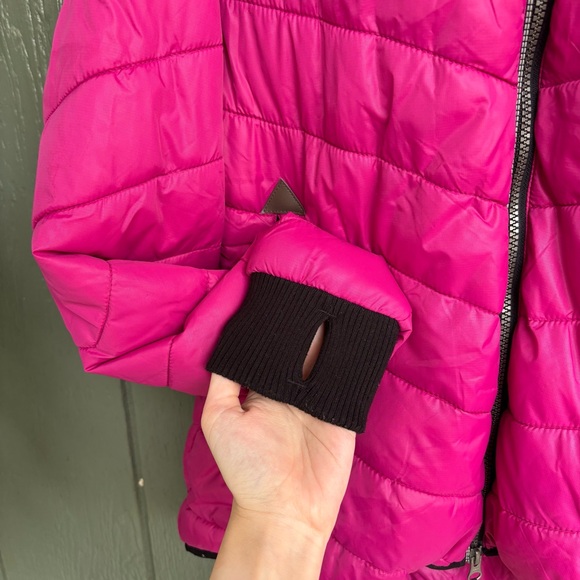 Riding Sport Quilted Pink Puffer Jacket with Fleece Lining – Size M - Picture 6 of 14